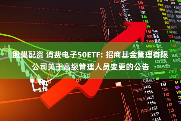 股巢配资 消费电子50ETF: 招商基金管理有限公司关于高级管理人员变更的公告