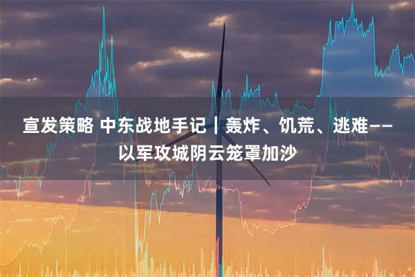 宣发策略 中东战地手记｜轰炸、饥荒、逃难——以军攻城阴云笼罩加沙