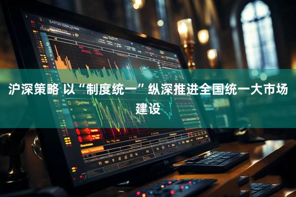 沪深策略 以“制度统一”纵深推进全国统一大市场建设
