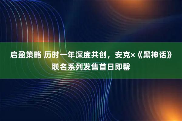 启盈策略 历时一年深度共创，安克×《黑神话》联名系列发售首日即罄